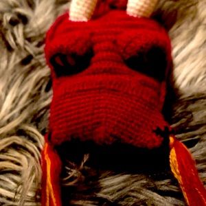 Dragon hand knit original that evidently took exceptional care/love to create.